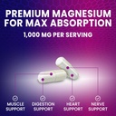 Magnesium Citrate Supplement Pills 1000mg - 3X Strength Magnesium Supplements for Bone, Muscle, Heart, Nature's Sleep Support for Men & Women, Vegan Mag Mineral, Non-GMO, Bottled in USA, 180 Capsules 4