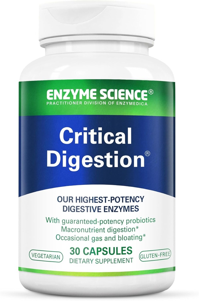 Enzyme Science Critical Digestion - Digestive enzymes for Women and for Men with probiotics - High Potency Support for Digestion - Digestive Health – Enzimas digestivas y probioticos - 30 Capsules 2