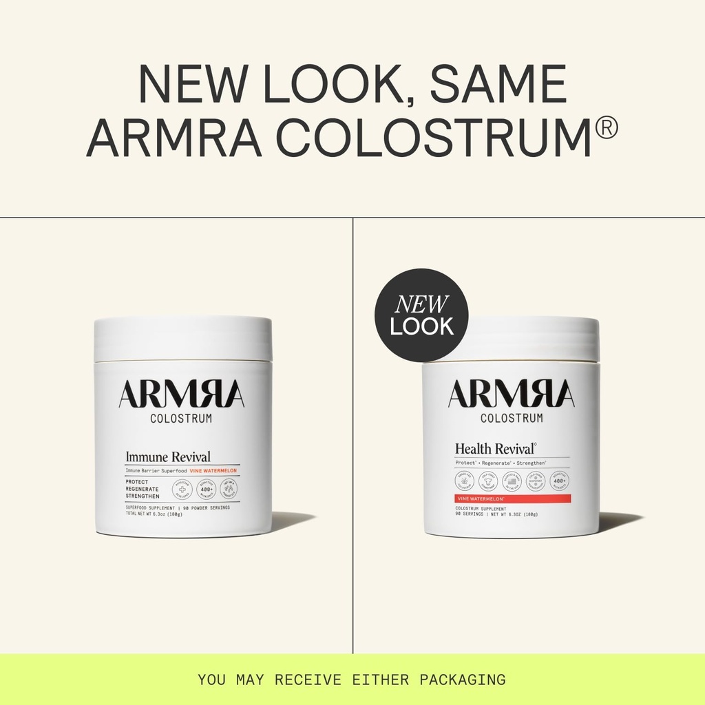 ARMRA Colostrum™ Powder | Vine Watermelon | Gut Health & Bloating | Skin & Hair | Immunity | Keto, Gluten & Fat-Free | 90 Servings 3