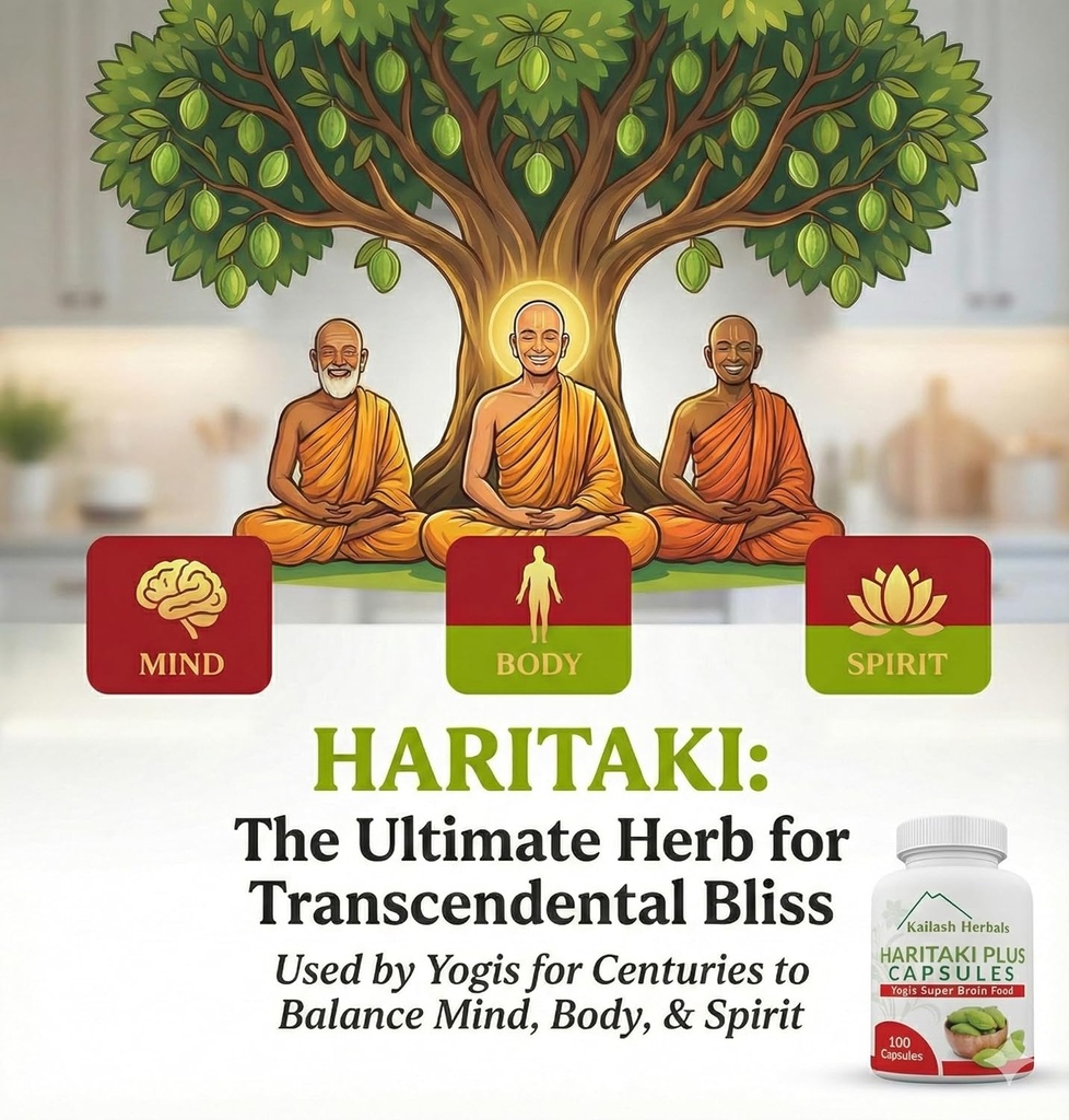Organic Haritaki Capsules - Improves Digestion - Detoxification & Rejuvenation – Maintains Regularity - Brain Function- 100 Capsules Terminalia chebula | Vegan, Non-GMO 4