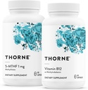 THORNE - 5-MTHF & Vitamin B12 Bundle - Cardiovascular & Nerve Support - 60 Servings 2
