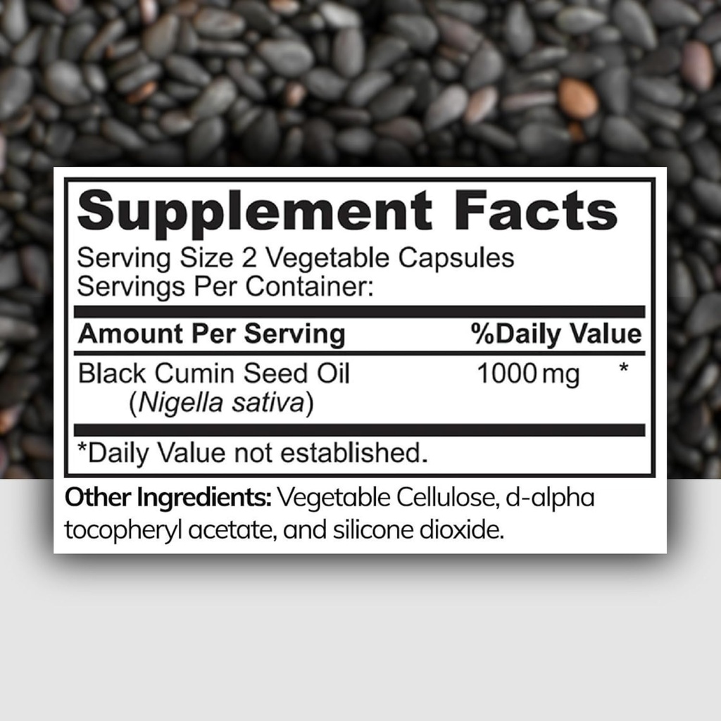 Halal Black Seed Oil, Supports Heart, Brain and Immune Health, Natural Anti-Oxidant, Non-GMO, Cold-Pressed, 90 Veggie Capsules, Made in USA - Halal Vitamins 3