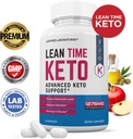 (2 Pack) Lean Time Keto Pills 1275MG New & Improved Formula Contains Apple Cider Vinegar Extra Virgin Olive Oil Powder Green Tea Leaf 120 Capsules 3
