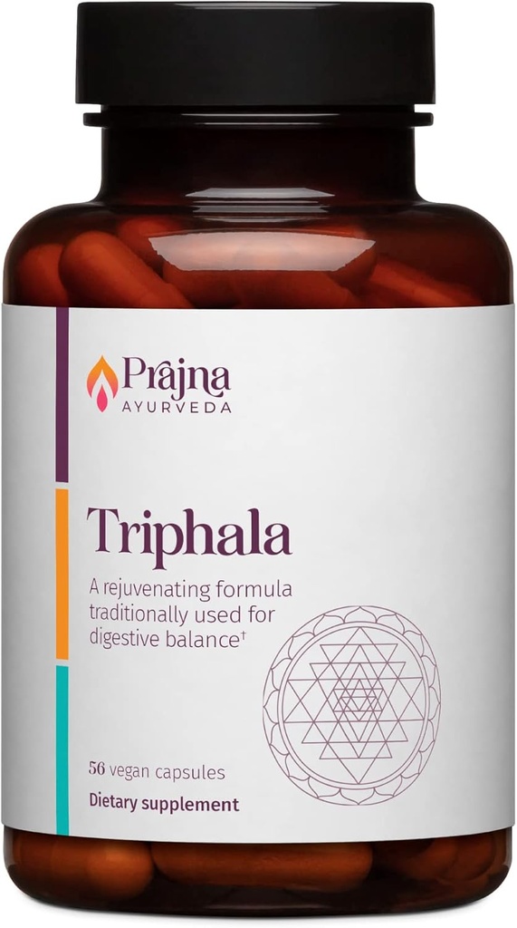 Dr. Chaudhary’s Prajna Ayurveda Triphala with Amla, Haritaki & Bibhitaki is a Rejuvenating Formula that is Traditionally used for Proper Digestion & Elimination, Vegan, Gluten-Free, Soy-Free, Organic 2