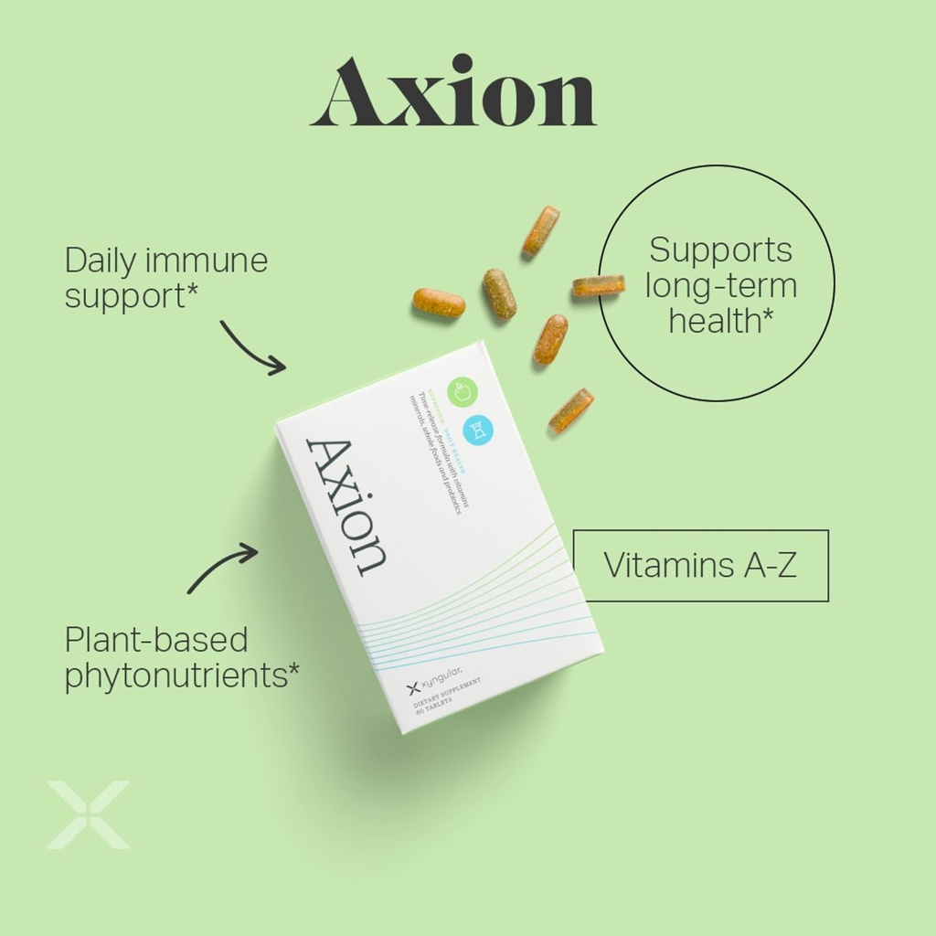 Axion | 60 Tablets | Multivitamin for Women and Men | Vitamins, Minerals, Probiotic, and Digestive Enzymes | Vitamin B12, Vitamin C, Vitamin D, Vitamin E, Magnesium, Zinc, Biotin, and More 3
