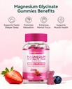 Magnesium Glycinate Gummies 600mg, Non-GMO, Gluten-Free, Magnesium Gummies for Adults & Kids, Sleep, Relaxation & Focus, Mixed Berry Flavor, 60 Count 3