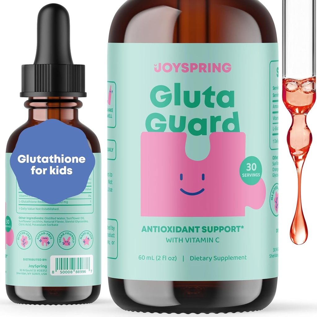JoySpring SleepBerry Liquid Melatonin for Kids and Glutathione Liquid for Kids 4