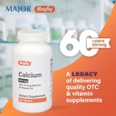 Rugby 600 mg Calcium Tablets - Made with 10 mcg (400 IU) of Vitamin D3 - Dietary Supplement - 150 Tablets 3