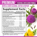 Liver Cleanse Detox & Repair Formula - 20-in-1 Advanced Liver Support Supplement with Silymarin Milk Thistle, Dandelion Root, Artichoke Extract, Turmeric, Choline, & Beetroot - 120 Veggie Capsules 3