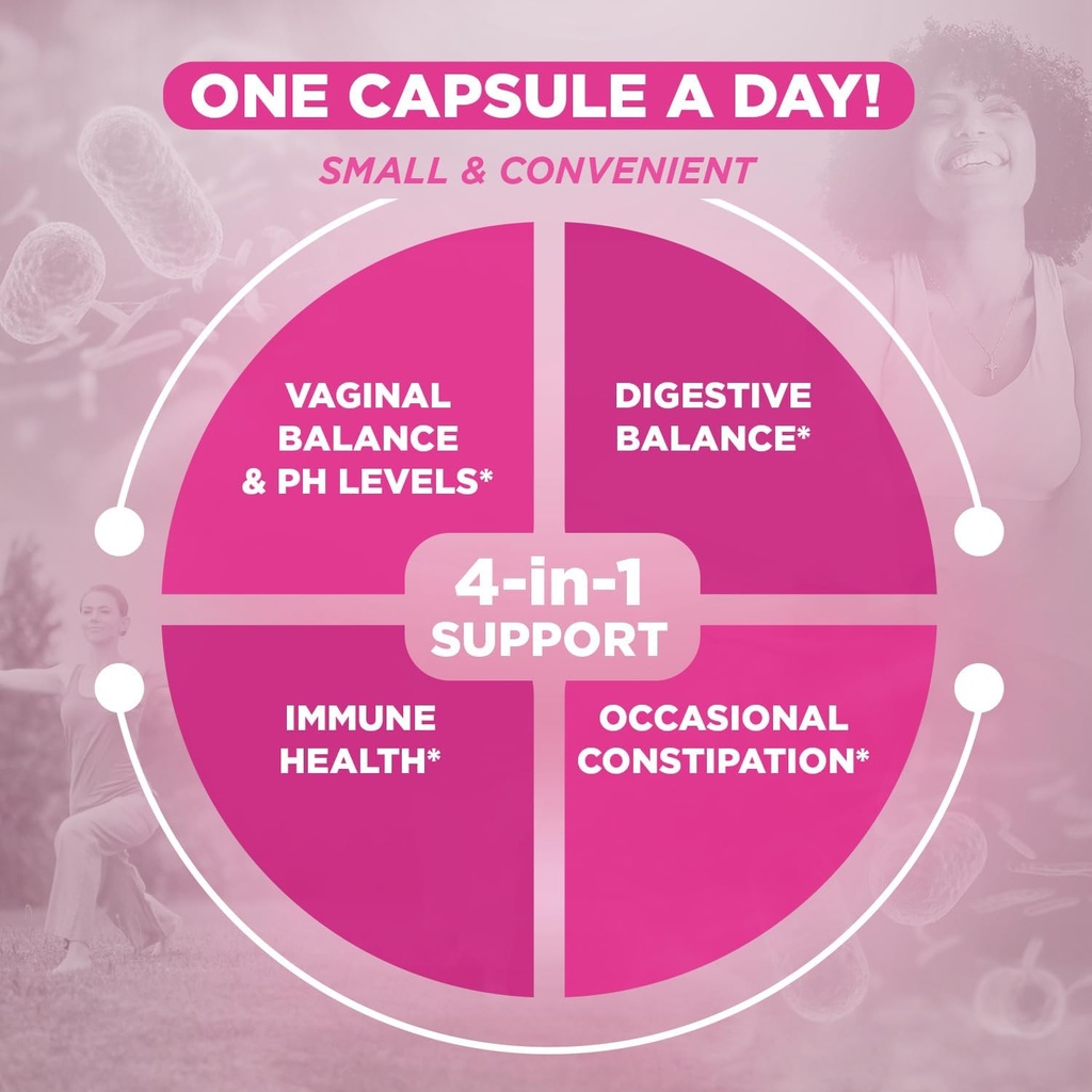 Vital Planet - Vital Flora Women’s Daily Probiotic 60 Billion CFU, 60 Diverse Strains, 7 Organic Prebiotics, Vaginal and Immune Support, Bloating, Digestive Health Probiotics for Women 30 Capsules 4