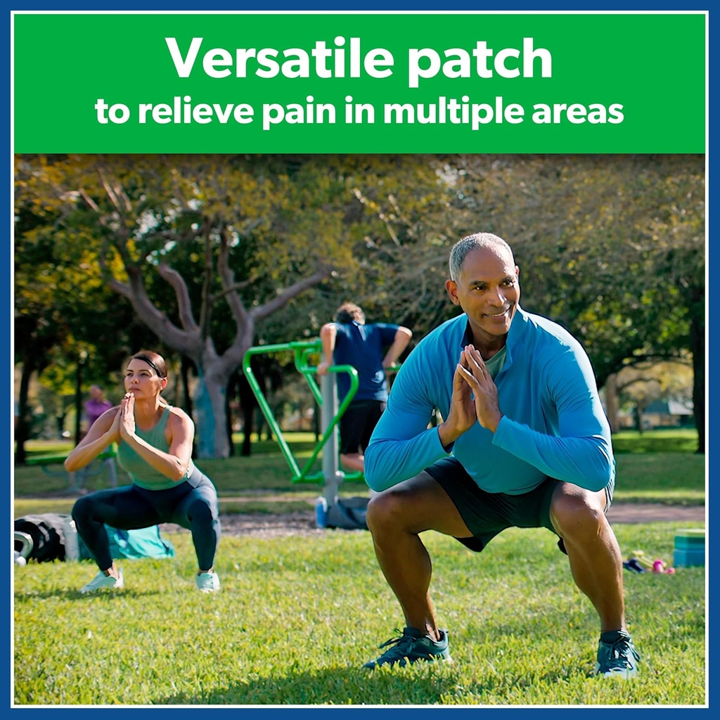 Salonpas Pain Relieving Patch for Back, Neck, Shoulder, Knee Pain and Muscle Soreness - 8 Hour Pain Relief - 60 Count 4