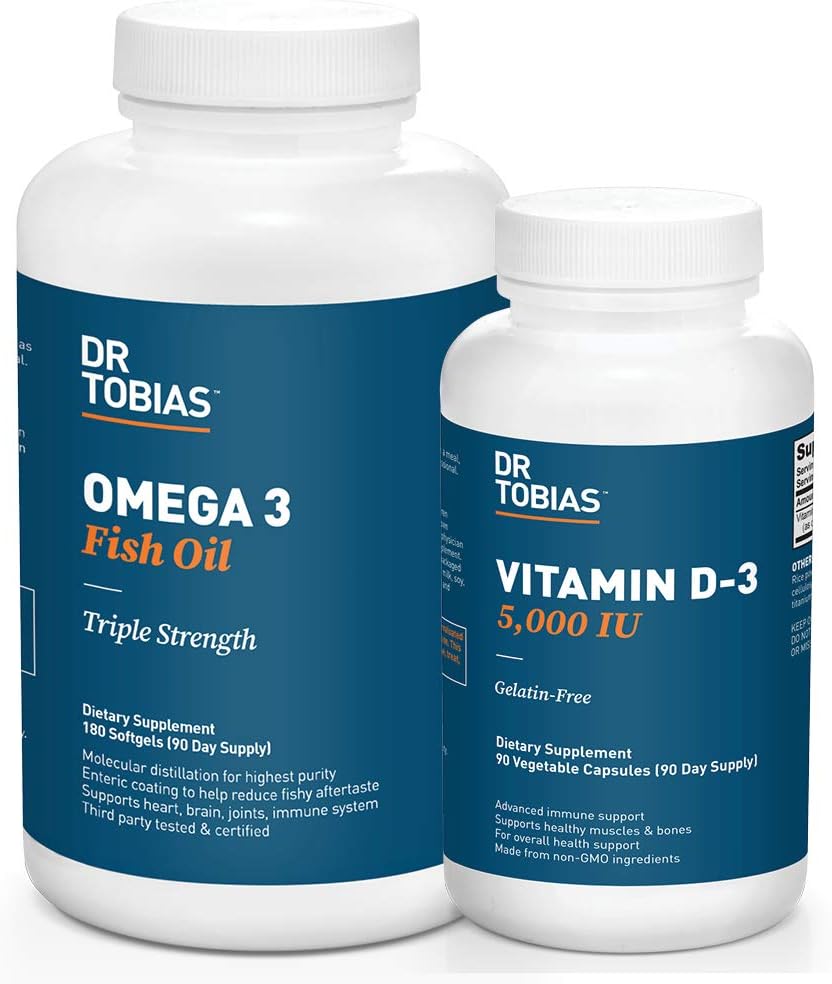Dr. Tobias Omega 3 Fish Oil and Vitamin D-3 Promotes Overall Health - 3 Month Supply 2