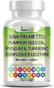 Saw Palmetto with Stinging Nettle, Pygeum, Pumpkin Seed, Sunflower Lecithin, Turmeric & Ashwagandha – Prostate Support for Men with Lycopene & Vitamin D3 – 90 Capsules 2