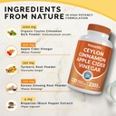 5-in-1 Ceylon Cinnamon w Apple Cider Vinegar, Turmeric, & Ginseng Root (120ct) & 6-in-1 Maca Root Ashwagandha w DHEA & Black Pepper Fruit (120ct) Bundle - Energy, Mood, & Immune Support Supplement 3
