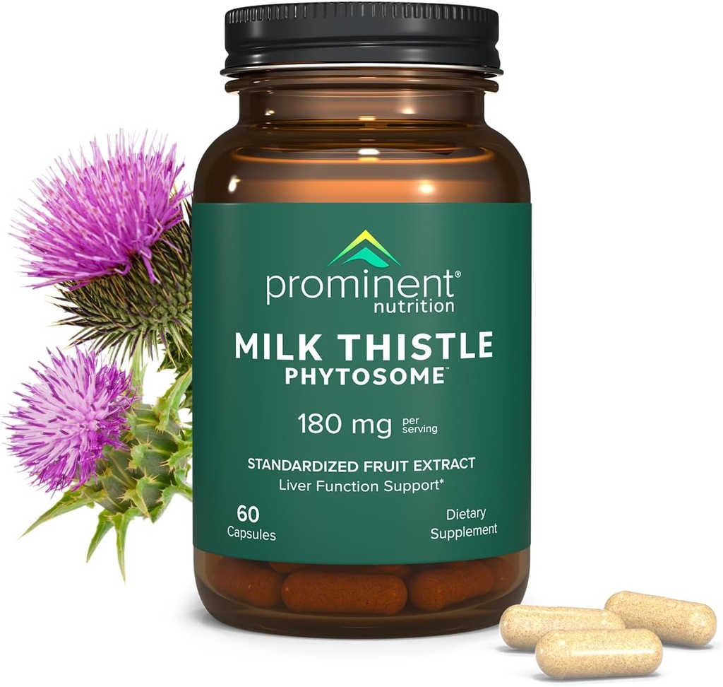 Prominent Nutrition Antioxidant Support Bundle - Ginkgo Biloba Supplement & Milk Thistle Phytosome Supplement 5