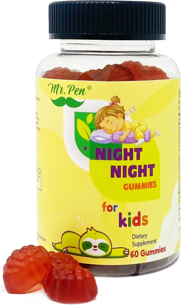 Melatonin Gummies for Kids | 60 Gummies | 2 Months Supplies | Passion Fruit Flavor | Natural Kids Sleep Supplement | 4+ Years, Melatonin Gummies Kids, Supplement for Faster and Longer Sleep 2