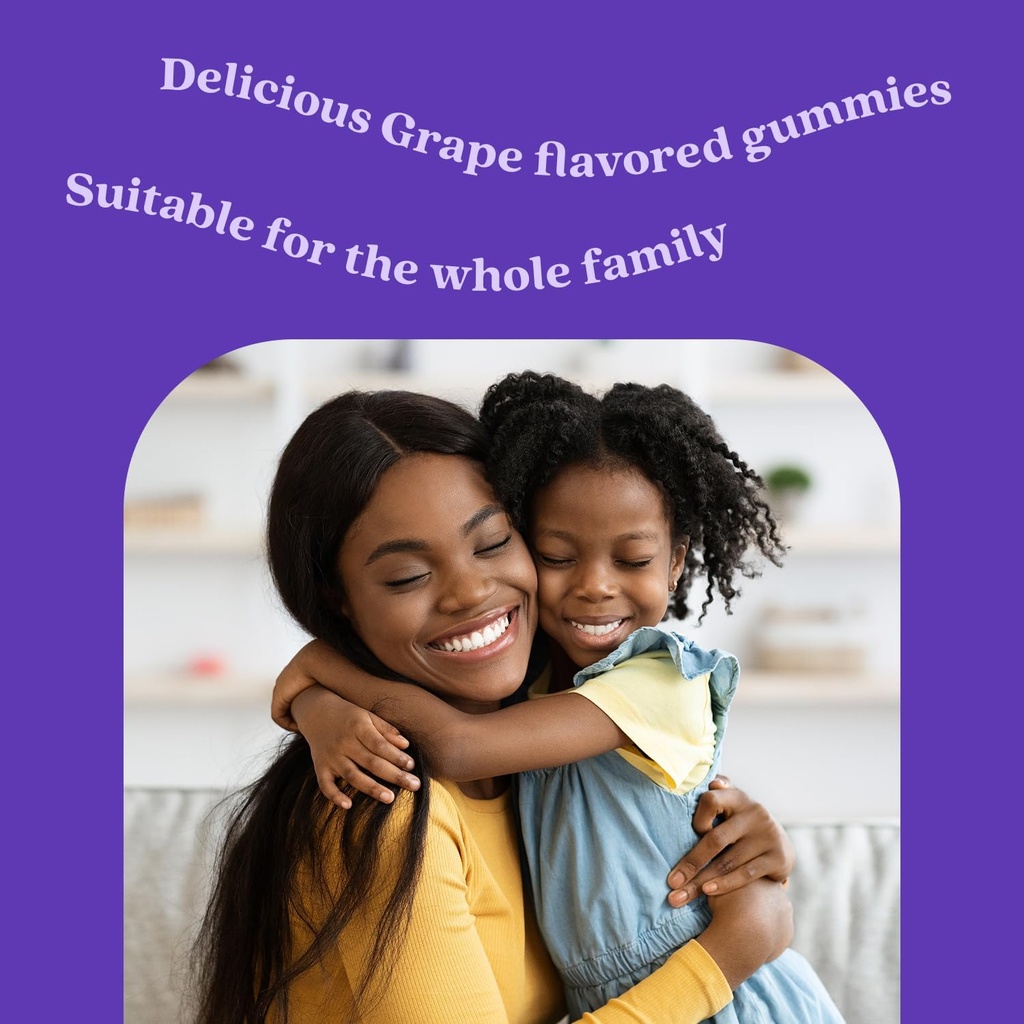 BeLive Iron Gummies - Multivitamin Iron Supplement with Vitamin C, A, B & Zinc, Supports Blood Oxygen, Vegan Supplements for Women, Men & Kids for Growth and Development - Grape Flavor | 5-Pack 6