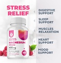 Dr. Moritz Magnesium Gummies for Adults - Low-Sugar 400 mg - Supports restful Sleep- Easy to Chew Adult and Kids Magnesium Citrate Gummies (180 Count) - Raspberry Flavored 5