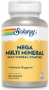 Solaray Mega Multi Mineral (25 Servings, 100 Capsules) 2