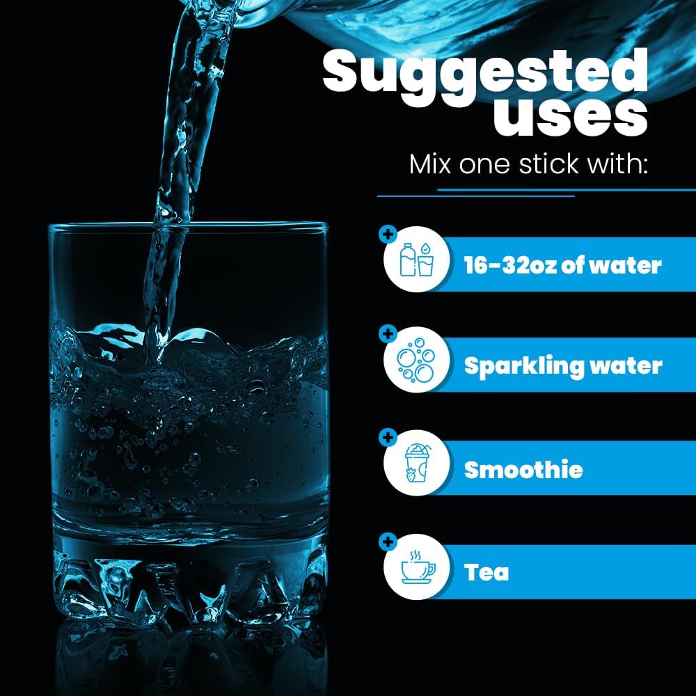 No Sugar Electrolytes Powder Packets | Keto & Fasting Salts Drink Mix | Supplements: The Key Hydration Nutrients Missing from Purified Water | Clean, Unflavored, Calorie Free | 30 Sticks 6