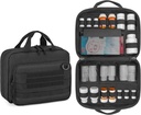 Damero Pill Bottle Organizer, Travel Medicine Bag Medication Organizer Storage for Pills Bottles and Medical Supplements, Black(Bag ONLY) 2