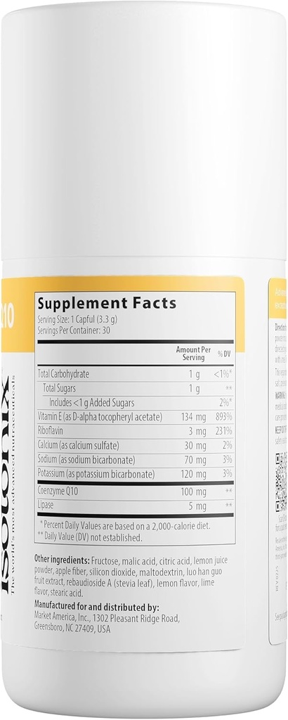 Isotonix Best CoQ10 Supplement - High Absorption Coenzyme Q10 for Heart Health, Energy, and Antioxidant Support - Ubiquinone CoQ10, Vitamin Q10 Supplement, 30 Servings 6