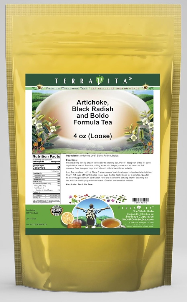 Artichoke, Black Radish and Boldo Formula Tea (Loose) (4 oz, ZIN: 512139) 2