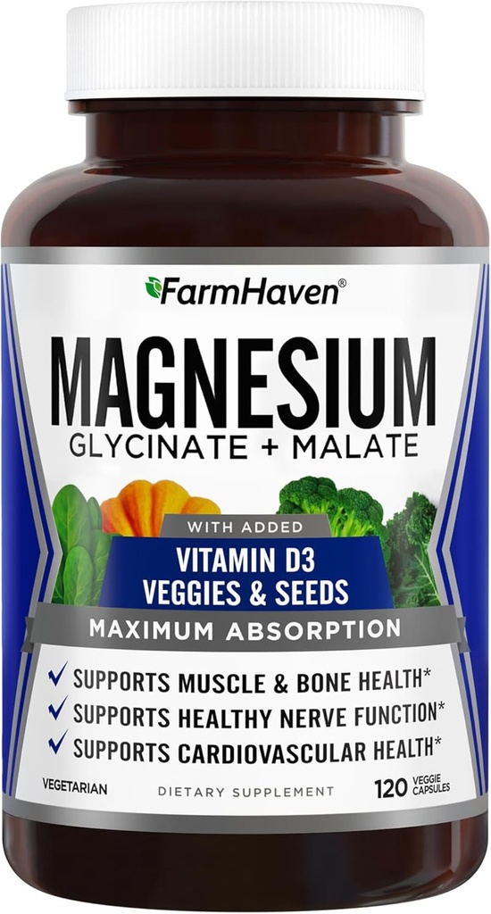 FarmHaven Magnesium Glycinate & Malate Complex and Glucosamine Chondroitin 3
