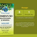 Natural Factors Whole Earth & Sea Women's 50+ Multivitamin & Mineral, 1 Serving Contains Nutrition Equivalent to ½ lb of Veggies, 120 Tablets 4