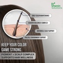 DR Vitamin Solutions Gray Hair Rescind with Catalase - Antiaging Hair, Skin and Nails Vitamins, Pantothenic Acid, Folic Acid 400mcg, Biotin 300mcg, Saw Palmetto for Men and Women 6