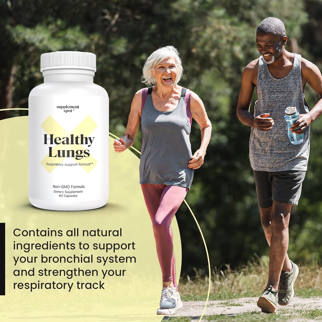 Lung Support Supplement, for Respiratory Support & Bronchial Wellness – Butterbur, Bromelain, Feverfew, Cordyceps, Stinging Nettle & Pine Bark (60 Servings) 3