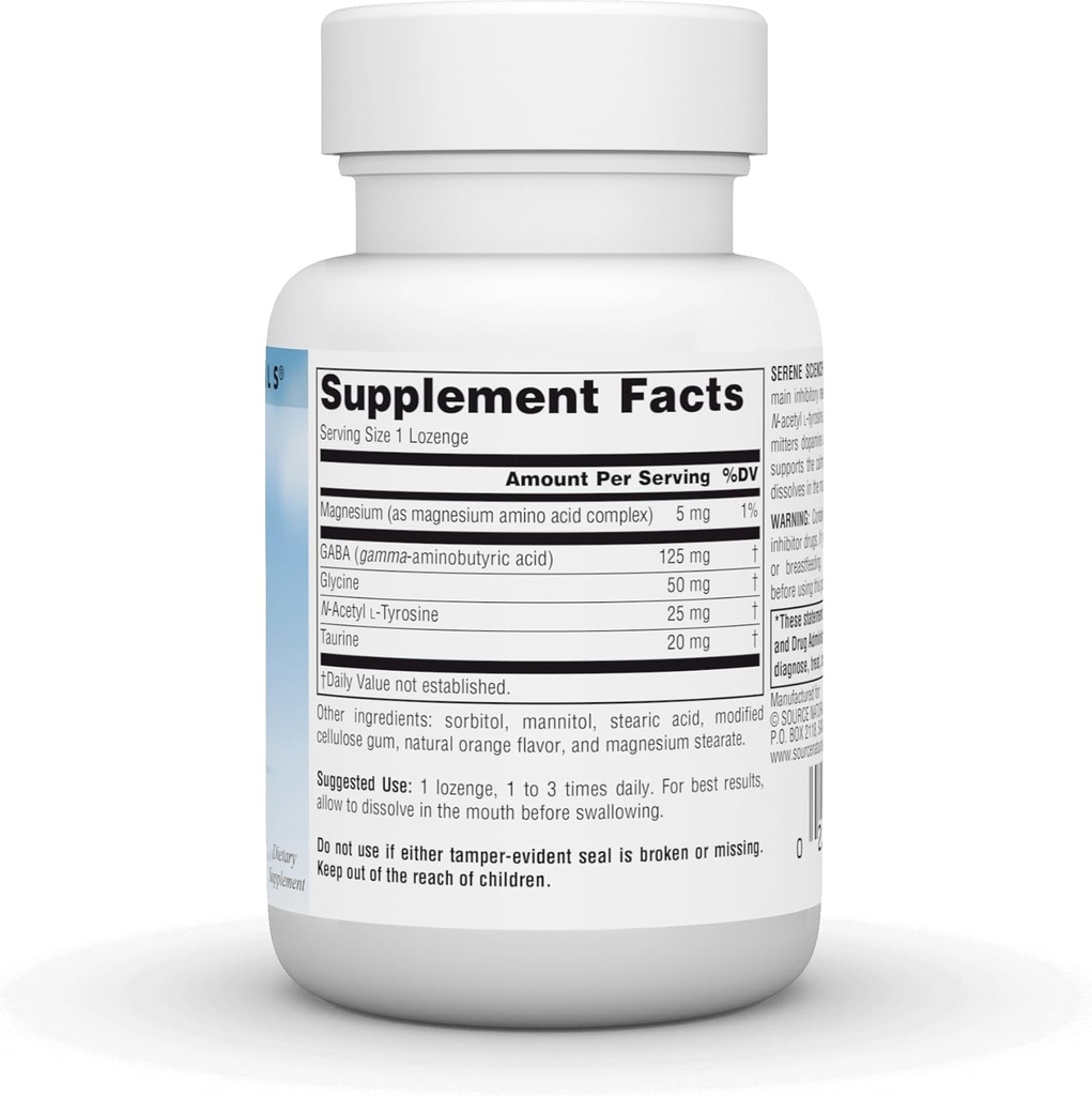 Source Naturals Serene Science GABA, 125 mg, Orange Flavored* - 30 Lozenges 3