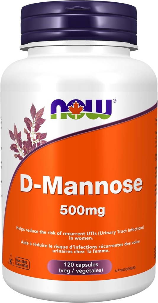 NOW FOODS Dmannose 500mg, 120 CT 2