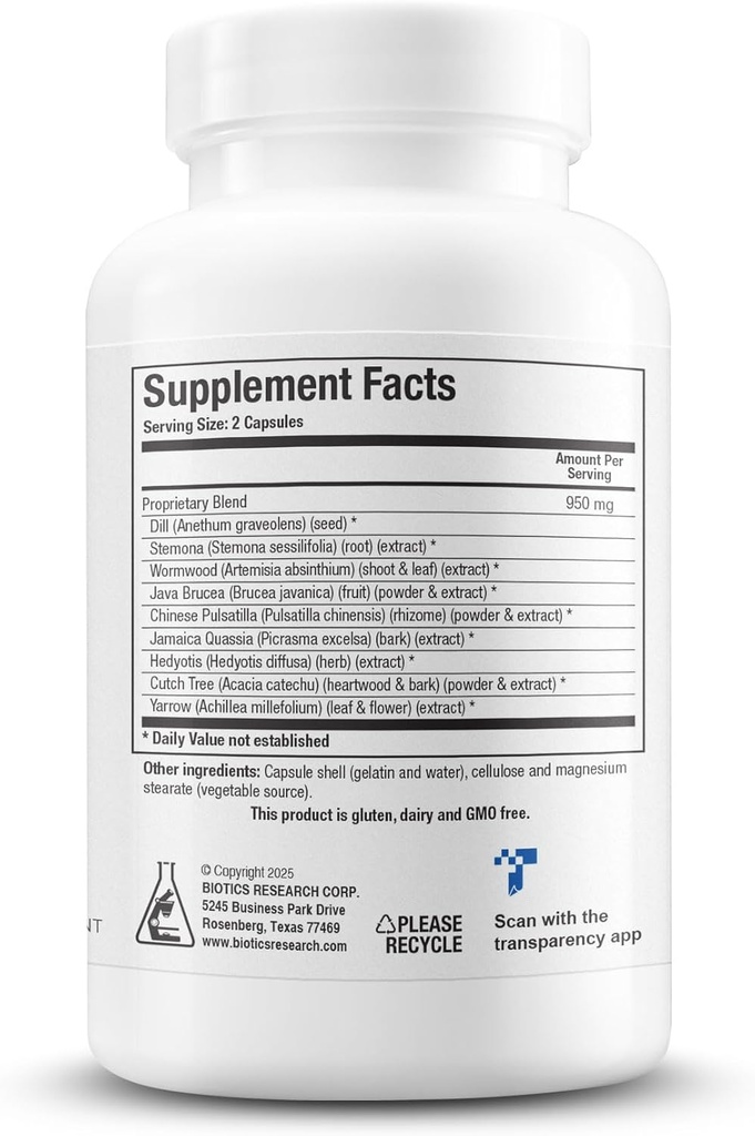 Biotics Research Dysbiocide Synergistic Botanical Blend Supports Normal Gut Health for Women & Men - Digestive Health Supplement - Supports Balanced Gut microbiome - 120 Capsules 5