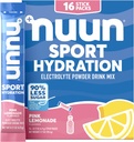 Nuun Sport Electrolyte Powder Packets with Magnesium, Calcium, Potassium, Chloride, and Sodium, Hydration Packets for On-the-Go, Pink Lemonade Flavor, Gluten Free & Vegan, 16 Single Servings 2