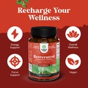 Bundle of Women's Saw Palmetto and Resveratrol Supplement - Saw Palmetto Extract Capsules with Maca Root & Biotin for Hair Loss and AMPK Metabolic Activator for Metabolism Boost & Cellular Efficiency 6