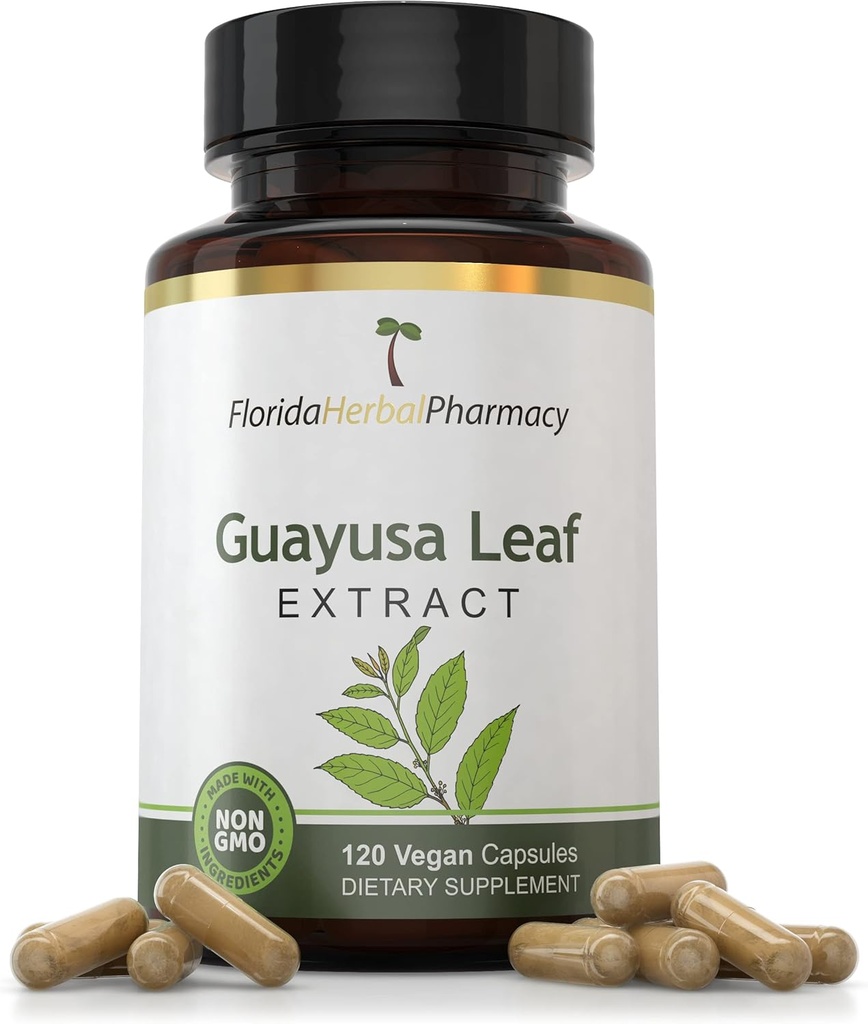 Florida Herbal Pharmacy, Guayusa Leaf Extract Supplement Capsules 2