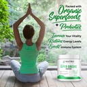 Organic Green Immunity Superfood Powder - Soothes Digestion, Boosts Healthy Vitality and Energy. Fast Acting Formula with Probiotics, Enzymes, Turmeric and Ashwagandha (30 Servings Lemon-Mint) 5