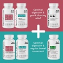 Youth & Tonic Digestive Enzymes with Amylase Bromelain Lipase Lactase Protease Papain - Advanced Digestion Plant Enzymes for Food Breakdown Gas Bloating Gut Health - Women & Men - 60 Vegetable Pills 6