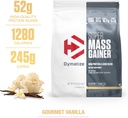 Dymatize Super Mass Gainer Protein Powder, Gourmet Vanilla, 52g Protein, 1g Creatine, 1280 Calories, 10.7g BCAAs, 245g Carbs, Contains Whey Protein, Isolate, and Casein (16 Servings) 4