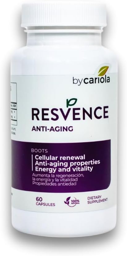 Resvence Resveratrol Supplement Capsules - Antioxidant - Boost Immune System - Energy & Vitality - Cellular Renewal - Supports General Wellbeing - Resveratrol - Camu Camu - 60 Caps 2