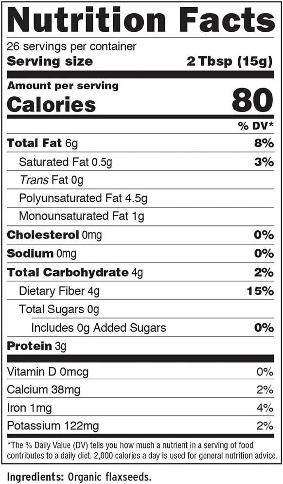 Barleans, Forti Flax Organic, 14 Ounce 4