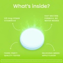 EZ Melts Dissolvable Vitamin D3 5,000 IU, Sugar-Free, 3-Month Supply - 1 Pack 5