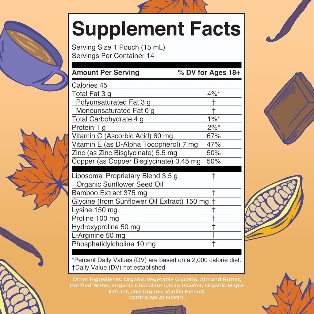 MaryRuth Organics Collagen Booster Liposomal | Sugar Free | Liquid Collagen Booster with VIT C, E, Zinc,Copper&Silica | Skin Care&Joint Support Supplement | Vegan | Non-GMO | Gluten Free | 14 Serving 3