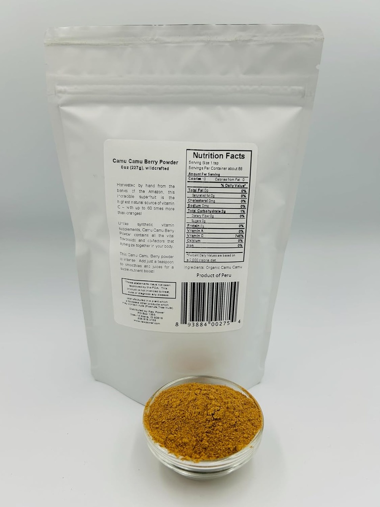 Raw Power Camu Camu Berry Powder, 8 oz (227g), raw, wildcrafted, 100% Pure, Non-GMO, Organics 3