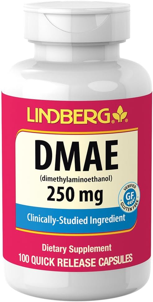 Lindberg DMAE | 250 mg | 100 Capsules | Non-GMO, Gluten Free Supplement 2