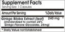 Ginkgo Biloba Standardized Extract 240mg 24% Glycosides ~ 200 Capsules - No Additives ~ Naturetition Supplements 3