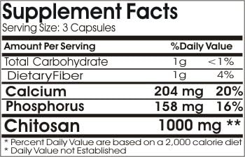 Chitosan 1000mg // 180 Capsules // Pure // by PureControl Supplements 3