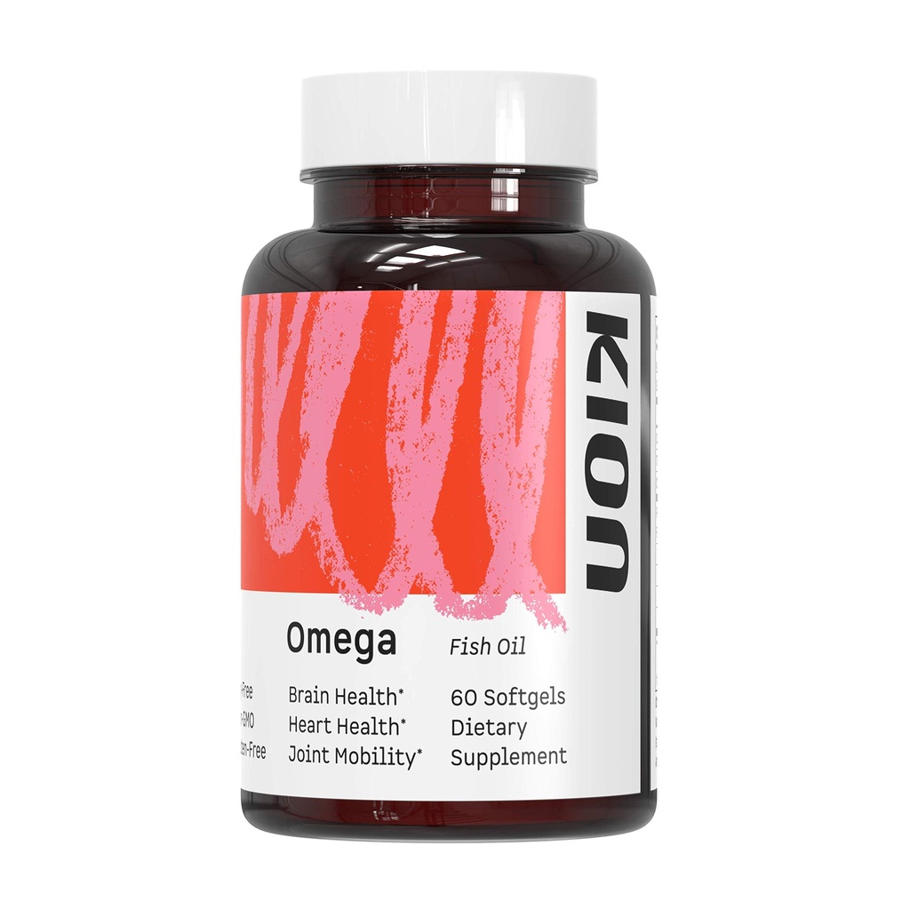 Kion Omega - Omega 3 Fatty Acid Supplements - DHA Supplements - Mini Fish Oil Softgels - Omega 3 DHA EPA Fish Oil Pills - Fish Oil 1,000 mg - 30 Servings