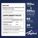 CoQ10 100mg + R-Lipoic Acid 200mg ανά υπηρεσία, 1 Μήνα προσφοράς, έως 5X βελτιωμένη απορρόφηση, R-Lipoic Acid/CoQ10 συμπλήρωμα για την υγεία της καρδιάς και γνωστική υγεία-60 κάψουλες